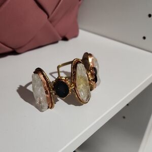 Chic Gold and Black Women's Bracelet